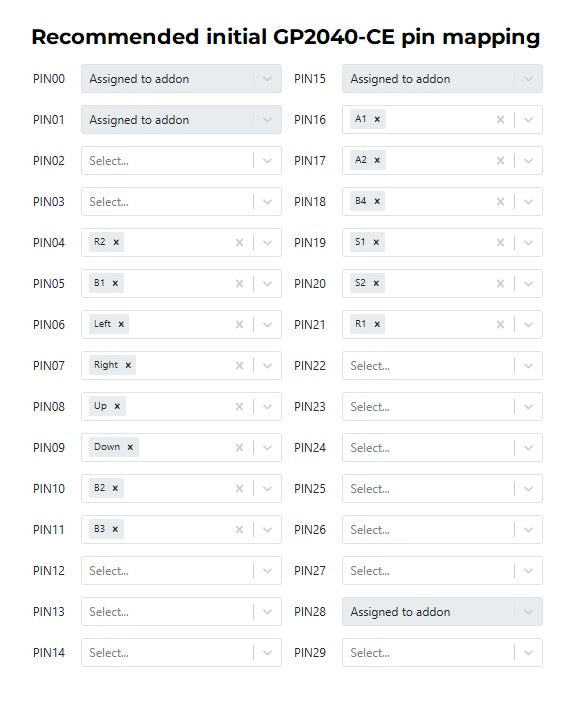 GP2040-CE DIY PCB for Namco NPC-102